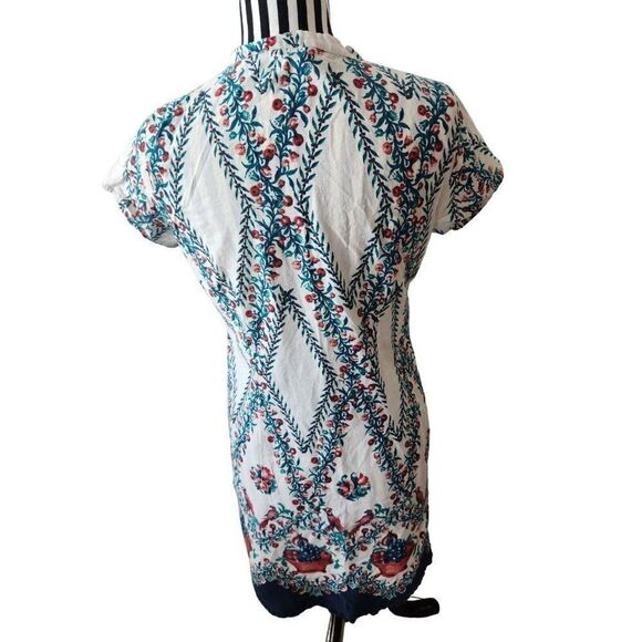 Boho Summer Peasant Fruit Inspired Cotton Shift Dress 12 Festival - Picture 5 of 8